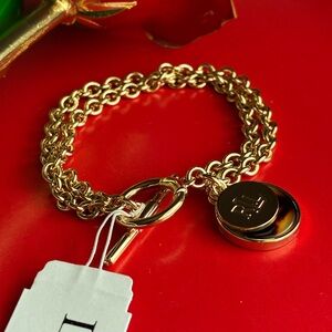 Ralph Lauren Bracelet,Ralph Lauren Gold Chain Bracelet with Charm